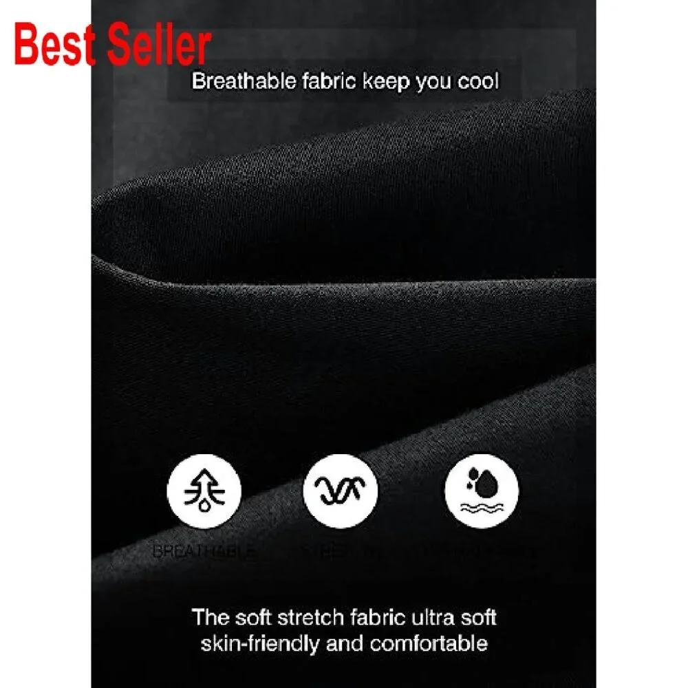 Men's Casual Joggers Twill Cargo Pants Tapered Fit Comfortable Drawstring